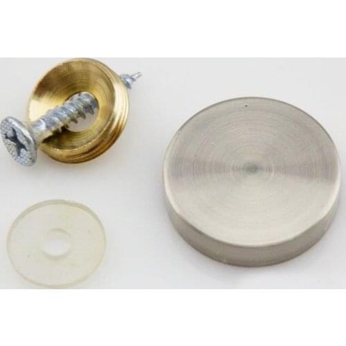 20Pcs Brass AD Fixing Screws Glass Standoff Pin(Diameter:20mm)