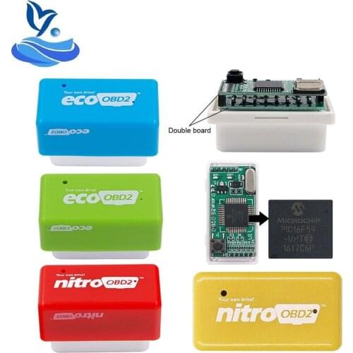 2020 For Benzine Diesel Cars More Torque Full Chip Nitroobd2 Ecoobd2 Plug/Drive Nitro OBD2 ECO OBD2 ECU Chip Tuning Box
