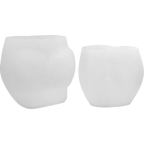 3D Plump Buttocks Shaped Silicone Mold for Handmade Candle Making Soap Plaster Epoxy Mould Cake Chocolate Decorating