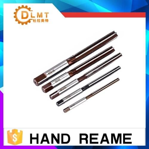 5pcs H8 Chucking Straight Shank Hand Reamers Set 6 Flutes 4mm/5mm/6mm/8mm/10mm Diameter Metalworking Cutter Tools