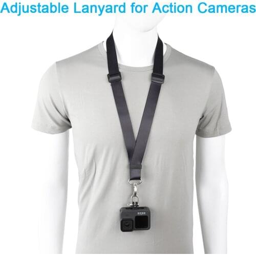 70cm Adjustable Neck Chest Strap for GoPro Hero 9 8 7 5 4 DJI Osmo Action SJCAM Akaso Insta360 Lanyard Sports Camera Accessories