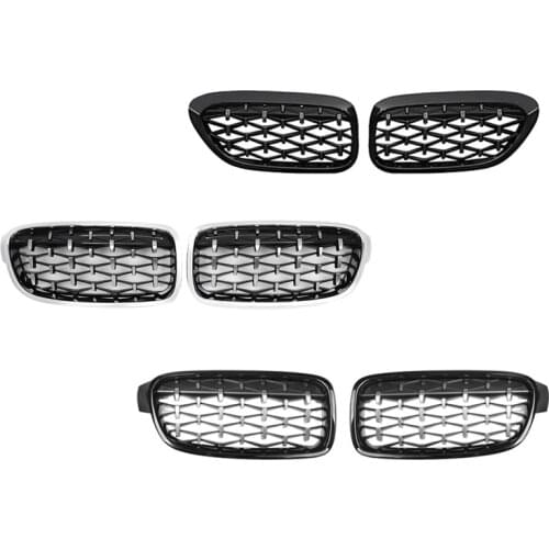 Car Front Bumper Diamond Kidney Grille Racing Grille for BMW-3 Series F30 F31 320I 325I 328I 330I 2012-2018