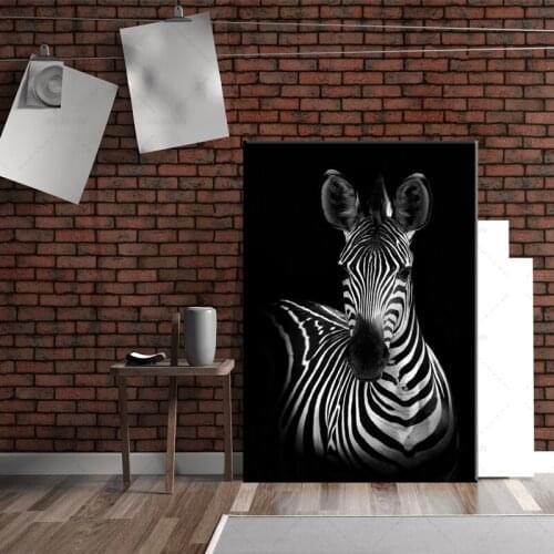 Black And White Line Canvas Art Paintings On The Wall Abstract Zebra Animals Wall Posters And Prints Cuadros Pictures Home Decor