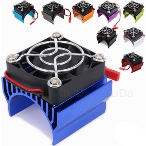 For HSP/HPI Himoto Redcat 540 3650 3660 3670 Motor Heat Sink Cover w/ DC 5V JST Cooling Fan Heatsink RC Parts Brushless