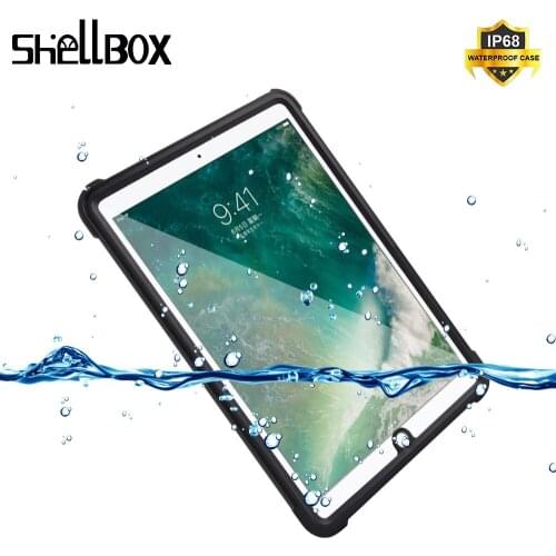 For iPad Pro 10.5 Waterproof Case with Pencil Holder 360 Full Protector Cases For iPad Pro 10.5" Cover Funda Silicone Soft Shell