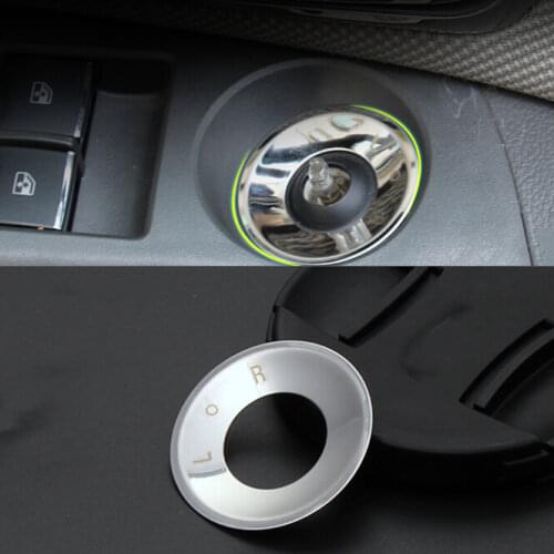 Hot Stainless Steel rearview mirror knob decorative circle Sticker For Chevrolet Cruze Malibu AVEO Opel mokka ASTRA J Insignia