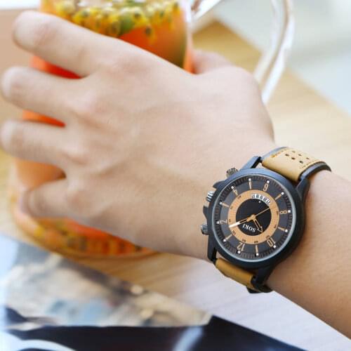 2019 mens sports fashion quartz military watch latest explosion calendar watch
