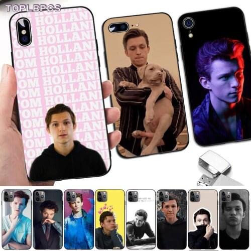 TOPLBPCS Tom Holland Soft Phone Cover for iPhone 8 7 6 6S Plus X 5S SE 2020 XR 11 12 pro XS MAX