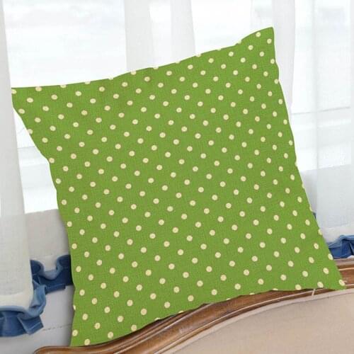 Nordic High Quality Cotton Linen Green Geometry stripe lattice Decorative Throw Pillows Home Decor Sofa Chair Car Cushion