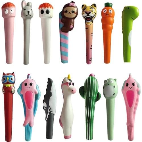 2020 NEW Arrival Creative Design Super Soft Scented Squishy Pen Case Childrens Squishies Slow Rising Pen Cover for Student Gift