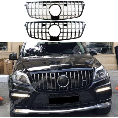 Car Front Racing Bumper Grille Upper Facelift Grill For Mercedes-Benz Class-GL X166 2013 2014 2015