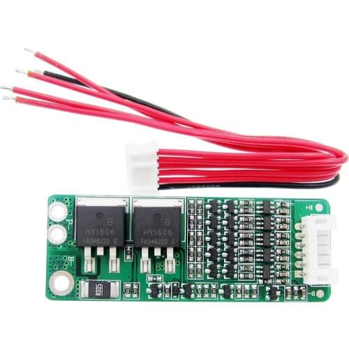 1pcs 5S 15A Li-ion Lithium Battery BMS 18650 Charger Protection Board 18V 21V Circuit Short Current Cell Protection With Wire