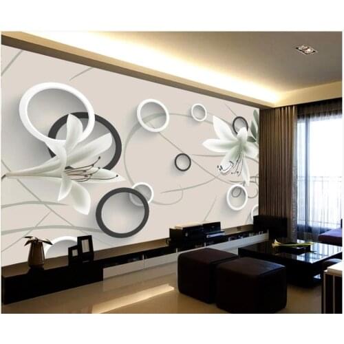 Custom photo wallpapers 3d mural wallpaper for walls 3d Modern hand-painted flowers 3D living room TV background wall papers