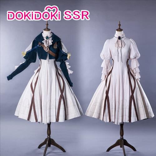 DokiDoki-SSR Anime Violet Evergarden Cosplay Women Dress Costume Anime Cosplay Violet Evergarden
