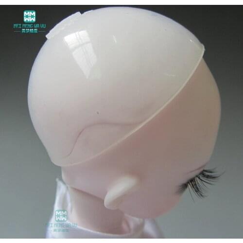 Prevent staining Clear Silicone Wig Cap Protection Cover for 1/6 1/4 1/3 bjd doll