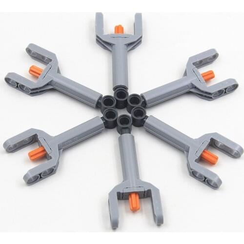 Self-Locking Bricks free creation of toys -- MOC Building Blocks Technic 4 pcs Linear Actuator 7-9 M compatible with Lego