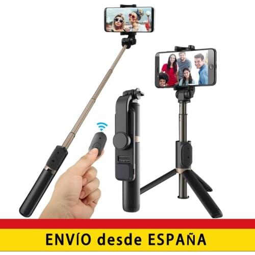 Stick Selfie Bluetooth tripod Q03S, mini 3 in 1 selfie Stick with remote Control, Selfie Stick extendable for iOS Android
