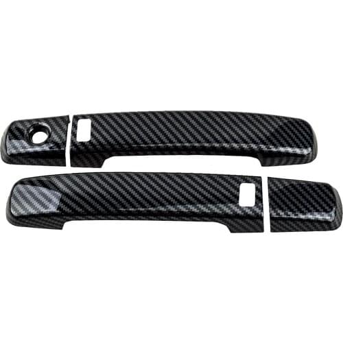 ABS Carbon Fiber Style Black Car Smart Side Door Handle Cover Trim Fit For Nissan Altima Coupe 2008 2009 2010 2011 2012 2013