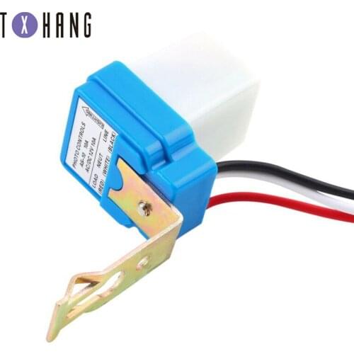 AC 220V DC 12V 24V Switch Automatic Auto On Off Photocell Street Light Switch 10A Photoswitch Sensor Control Light Switch
