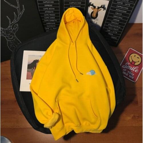 Autumn Winter Women Korean Cute Sweatshirt Pocket Hoodies Weather Embroidered Casual Looose Pullover Hooded Clothes