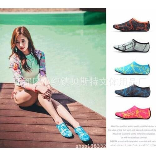 100pairs/lot Aqua Safe Guard Swimming Pool Kids & Adult Anti Slip Verruca Protection Socks With Printings Size XXS-XXL