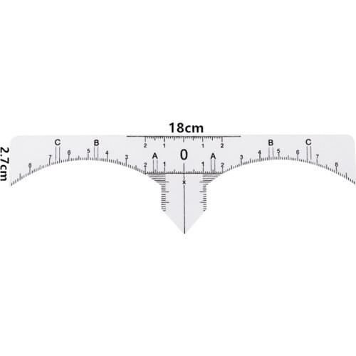 100x Eyebrow Ruler Eyebrow Stencil Microblading Professional