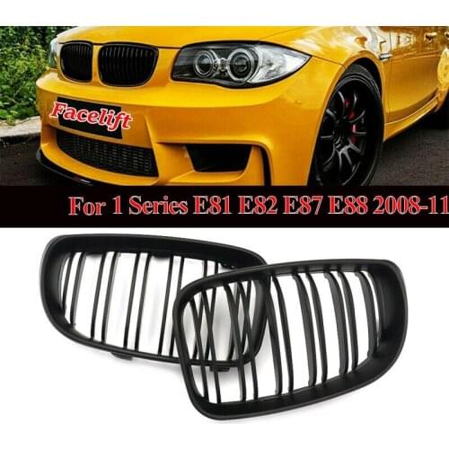 2Pcs Car Front Bumper Grille for -BMW E81/E82/E87/E88 120I 125I 128I 135I 2007-2013 51137166439 51137166440