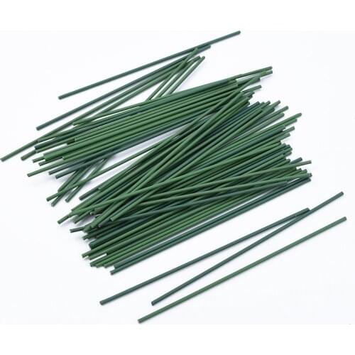 30pcs Pole Iron Wire Green Leaf Vases for Home Decor Christmas Decorative Flowers Wreaths Wholesale Artificial Flowers