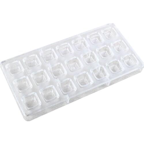 3D Chocolate Mold Homemade Square Chocolate Diy Pastry Tools Polycarbonate Chocolate Moulds