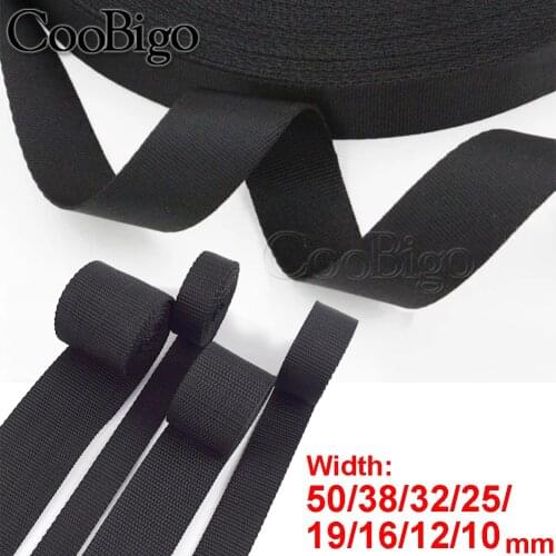50 yards Webbing Ribbon Strap Band Fabric Webbing Tape for DIY Bag Belt Pet Collar Craft Sewing Accessory 10/15/20/25/30/38/50mm