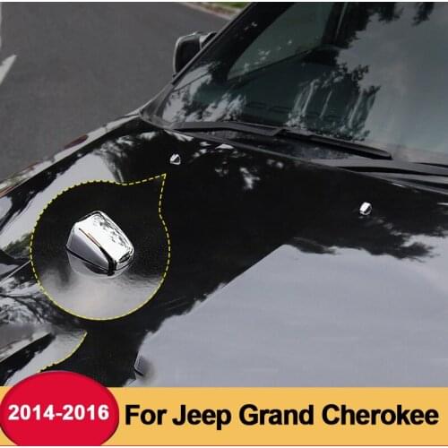 ABS Chrome Windshield Washer Nozzle Caps Cover Trim For Jeep Grand Cherokee 2014 2015 2016 2017 2018 2019 2020 Car Accessories