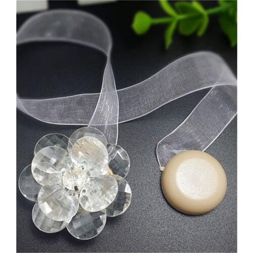 Flower Shape Curtains Tieback Magnet Curtains Buckle Curtain Accessories
