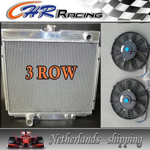 FOR 1967-1970 Ford Mustang / Mercury Cougar/XR7/Torino 68-69 ALUMINUM RADIATOR+2*FAN