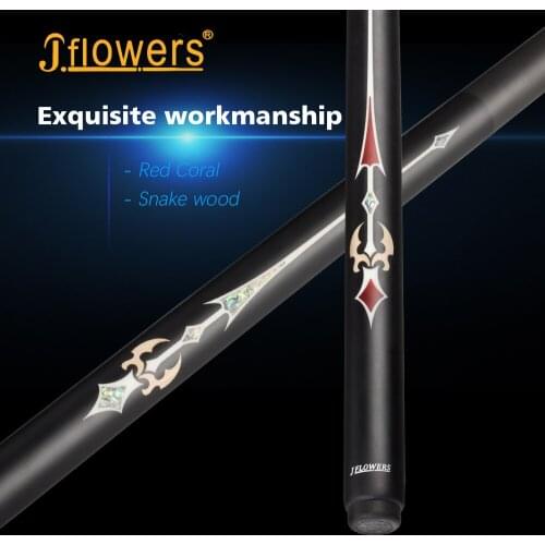 Jflowers Billiard Snooker One Piece Cue Carbon Fiber Shaft 10-10.2mm Black Technology Billiard Cue Single Cue With Extension