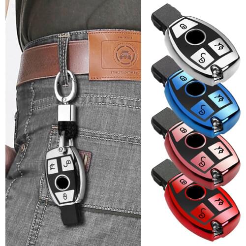 Soft TPU Car Remote Key Case Cover Fob for Mercedes Bnez CLA GLC GLA GLK A B C R Class AMG W203 W210 W211 W204 W176 Accessories