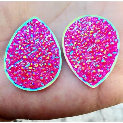 DIY 30*40mm Quality Sewing Crystal Flatback Rhinestones Sew On Stones For Dresses Clothes Jewelry 5pcs -B206