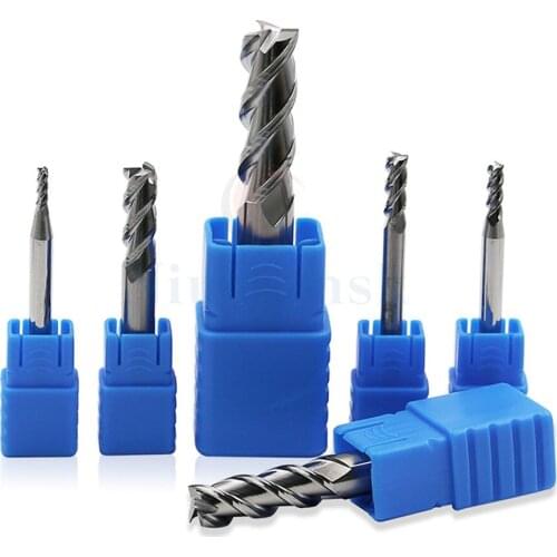HRC45 Tungsten steel alloy milling cutter 4-blade extended flat end milling cutter CNC lathe tool End mills for black coat steel