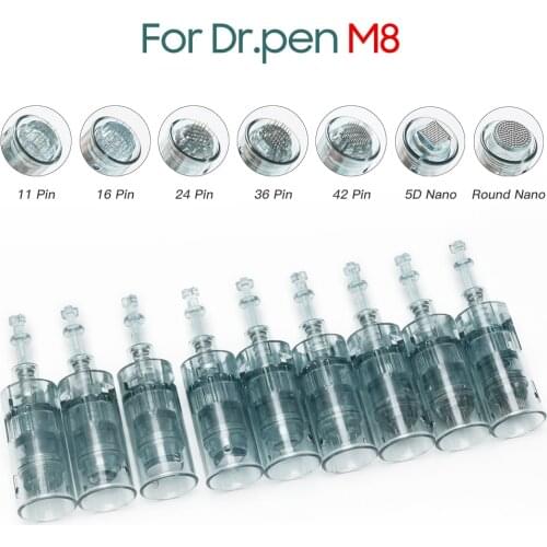Dr. Pen M8 Needle Cartridge Electric Derma Rolling Bayonet Cartridges 11 16 36 Tattoo Needle Micro Skin Needling Tip Derma Stamp