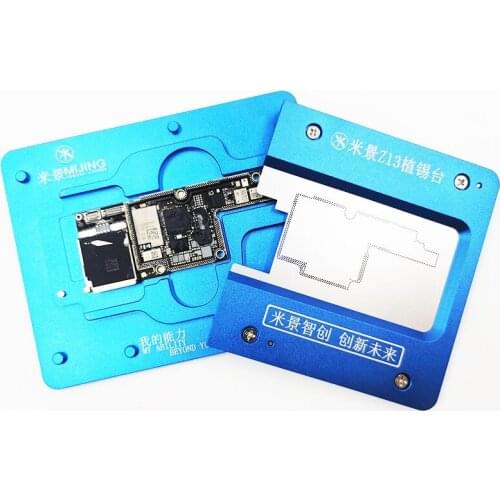 MJ Mainboard Middle Layer BGA For iPhone 11 pro Max X/Xs/Xs Max Reballing Stencil Plant Tin Platform Logic Board Rework Tool