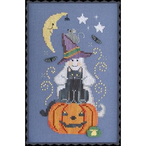 Embroidery Cute Ghost and Friends Stacked Up Cross Stitch Kits Dimensions with 100% Cotton Floss & Free Shipping for Wall Decor