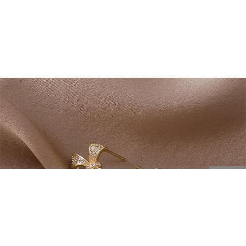 MASA 2021 Korean New Fashion Style Luxury Zircon Bow Pendant Earrings Pearl Simple Versatile Ladies Wedding Jewelry Gifts Hot