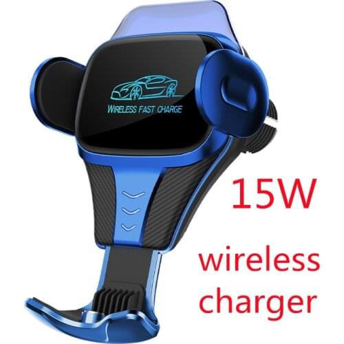 New magnetic wireless charger 15W fast charging car phone holder for iphone 8/8Plus 11/11Pro 12 X/XR Samsung S8/9 Huawei Mate 30