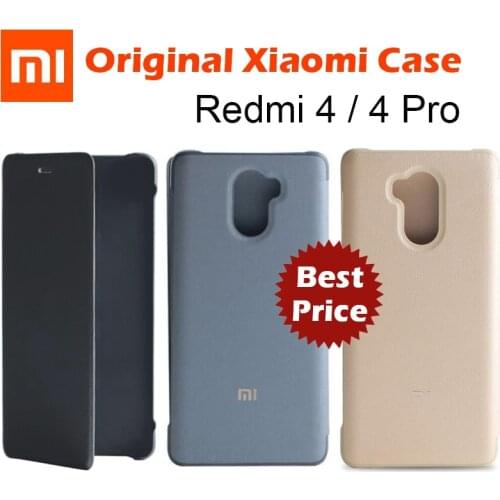 Original Xiaomi Redmi 4 Pro Case Official Xiaomi Flip Case Redmi 4 prime Global Redmi 4Pro PU leather Cover Xiaomi Redmi4 case