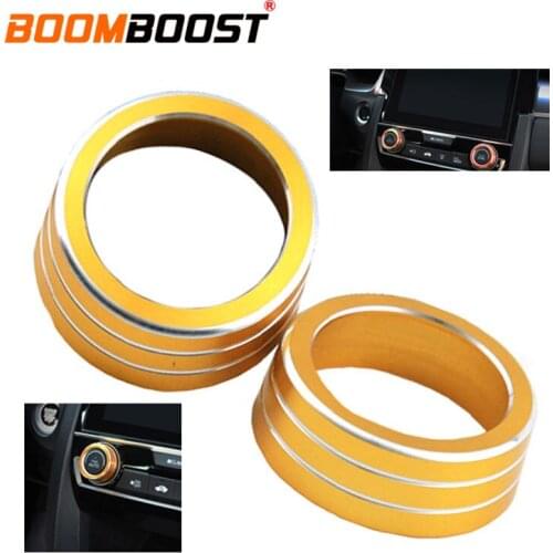 Hot sale car styling Air Conditioning heat control Switch knob AC Knob For Honda Civic 2016-2017 ten generation 2pcs/set