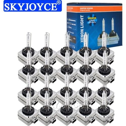 SKYJOYCE Wholesale 20PCS HID Headlight Bulbs 35W D1S 6000K 4300K 5000K 10000K 8000K D3S HID Xenon Lamp D1 D3 Auto Headlamp Light