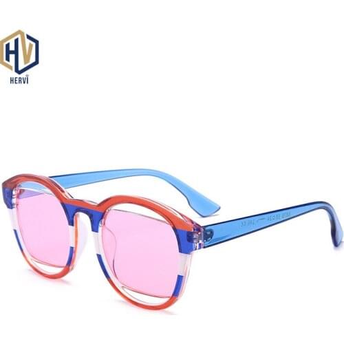 Vintage Candy Color Children Round ANTI-UV Sunglasses Girls Boys Cute Sun Glasses UV400