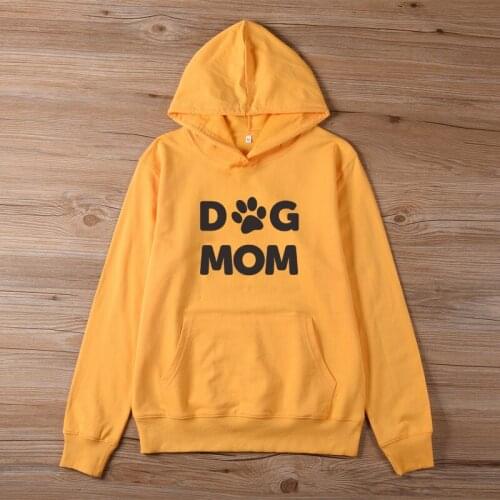 ONSEME Dog Mom Hoodies Funny Doge Paw Graphic Unisex Hooded Sweatshirt Women Streetwear Gothic Hoodie Pullovers Mothers Day Gift