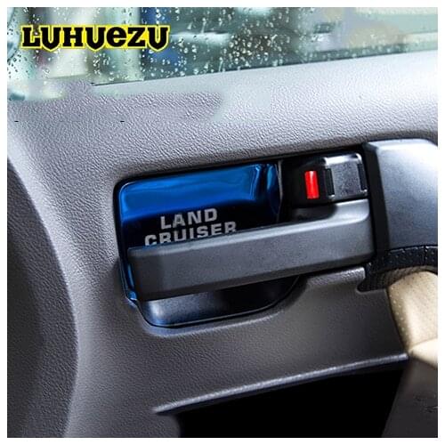 3 Colors Stainless Steel Interior Door Bowel Handle Cover For Toyota Land Cruiser 200 LC200 Accessories 2008 2012 2016 2017 Year