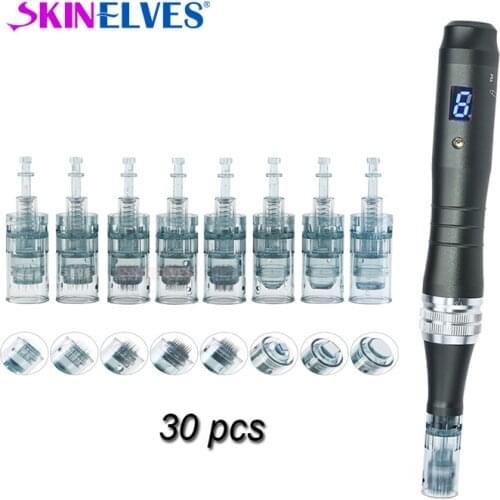 30 PCS Dr pen M8 Replacement Derma pen Needles 11 16 36 42 Nano Pin Bayonet Tattoo Micro Needles Cartridges