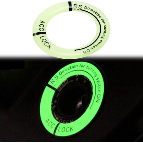 Car Motorcycle Luminous Gel Glow Key Ring Sticker Decal for Suzuki Vitara jimny SX4 S-CROSS Ignis Alto Samurai Baleno Grand